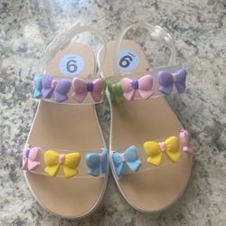 Kids Bow Sandals Size 9 