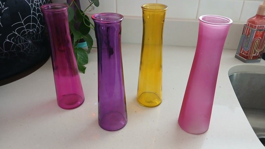 4 Tall Vases