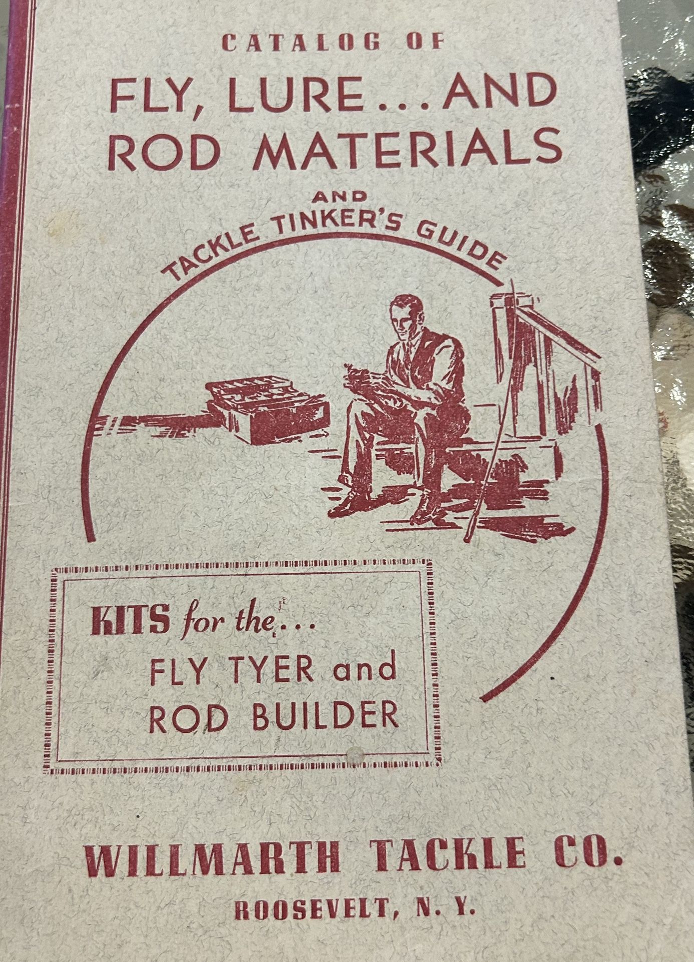Vintage 1944 63 Page Catalog Of Fly, Lure, And Rod Materials And Tackle Tinker’s Guide By Wilmoth Tackle Co Roosevelt, N. Y.