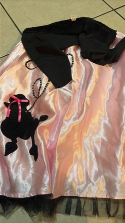 Pink Poodle Skirt 50s Costume