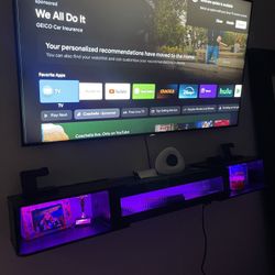 Floating Tv Shelve 66in Black 