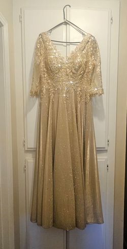 Gold elegant dress