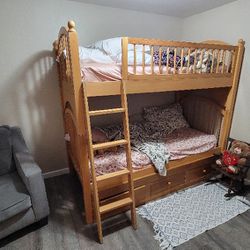 Twin Bunk Bed (No Mattress)