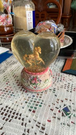 Used Horse In A Carrousel 🎠 Vintage Globe 
