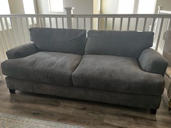 Dark Gray Upholstered Sofa