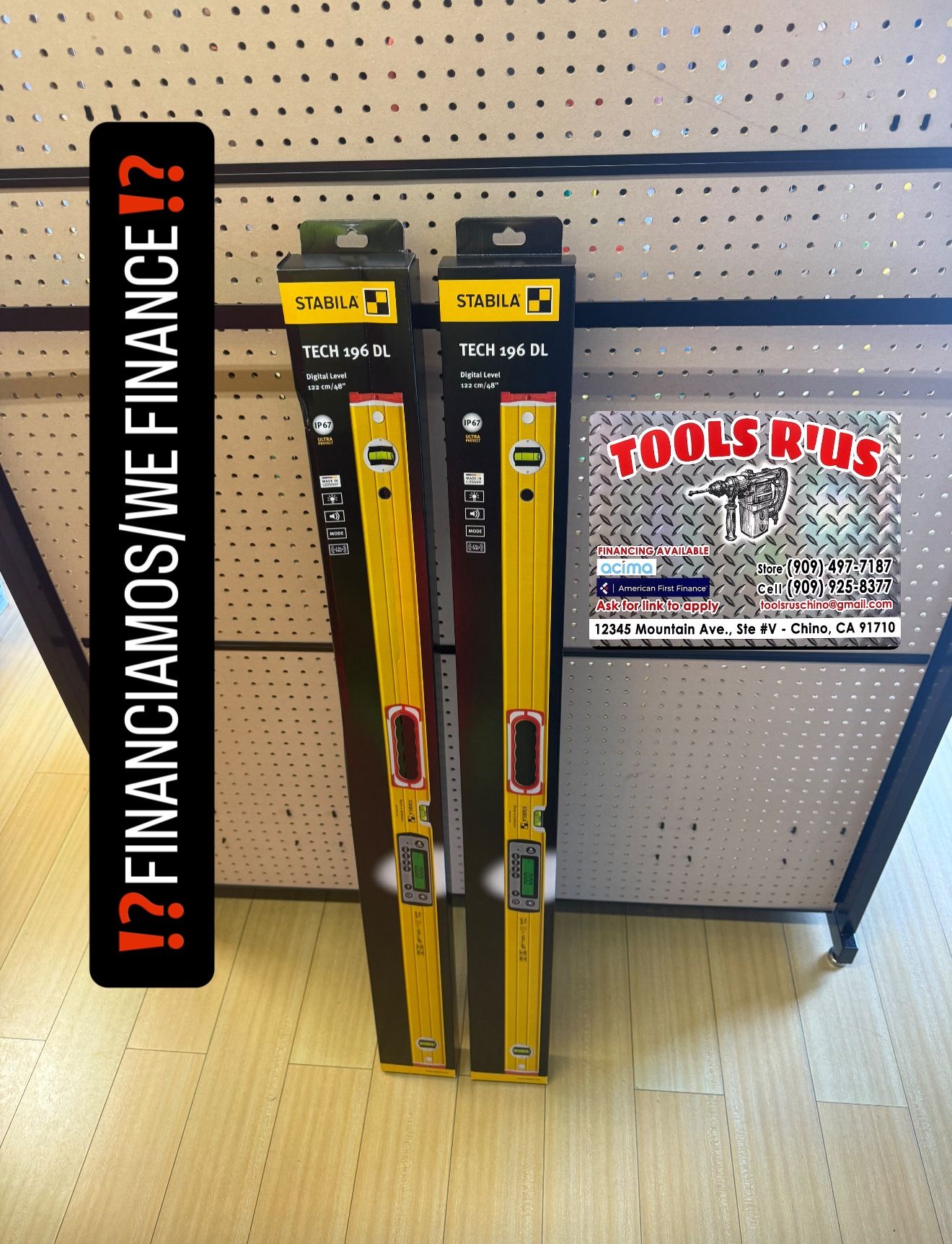 STABILA TECH 196 DL 48” Digital Level(EACH)**(FINANCIAMOS/WE FINANCE)**