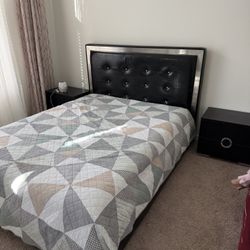 Queen Bed With Night Stand 