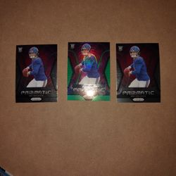 3 Jaxson Dart Prizmatic Rookies 