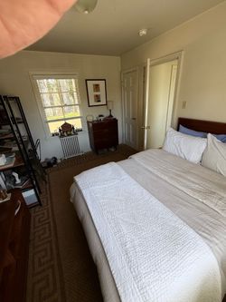 Mid century full size bed. No mattress