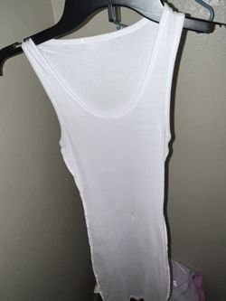 Muscle Tee White Dress PLT