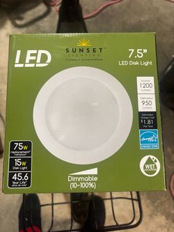 Sunset Lighting 7.5" LED Disk Light