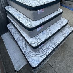 Queen Size Mattress Pillow Top 12” Thick. All Sizes Available. Same Day Delivery. Brand New Mattresses