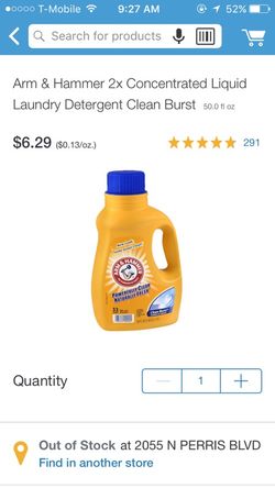 Arm & Hammer detergent