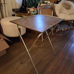 Vintage foldable TV tray table
