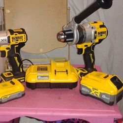 Dewalt XR Impact  Power Stack  And  XR Hammer Drill   Set  