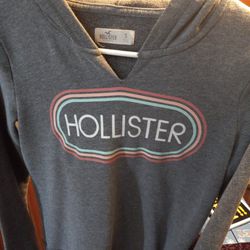 Grey Hollister Hoodie Sweatshirt
