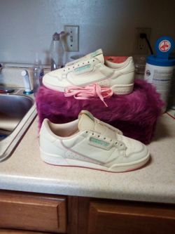 Adidas Continental 80 Off White True Pink Clear Mint..Size((9))