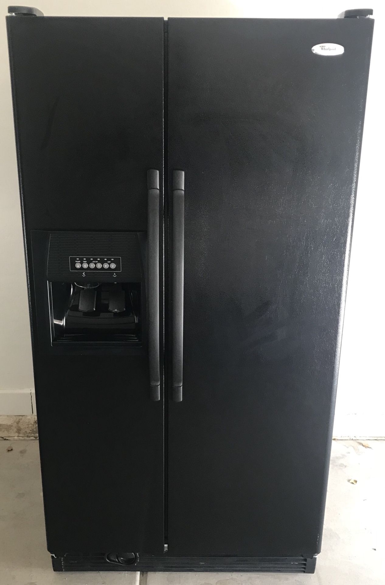WHIRLPOOL ‘ED5KVEXVB00’ Black Side By Side Refrigerator