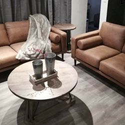 Arroyo Caramel Living Room Set (SOFA and LOVESEAT