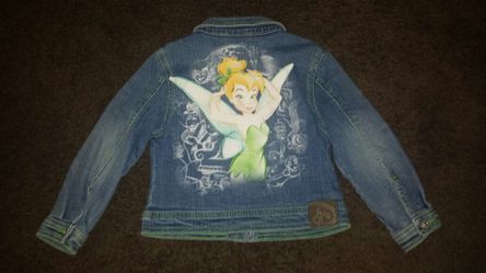 Tinkerbell jean jacket size xs 4