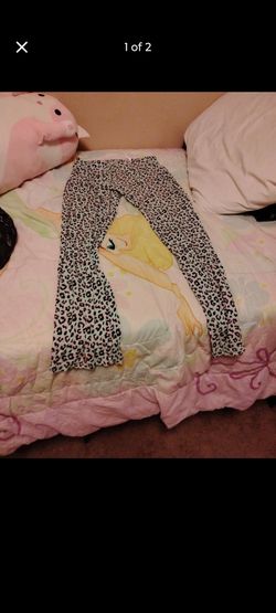 Leopard Print Flare Pants