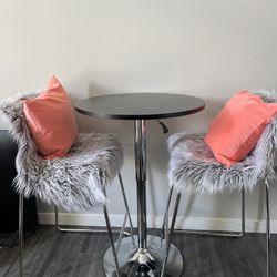 Round Barstool Table 