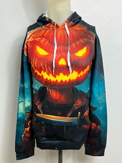 Halloween Scary Jack-o-lantern Men’s Hoodie Sweatshirt