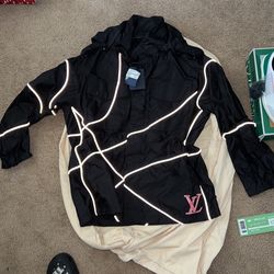 Brand new lv x nba all over parka