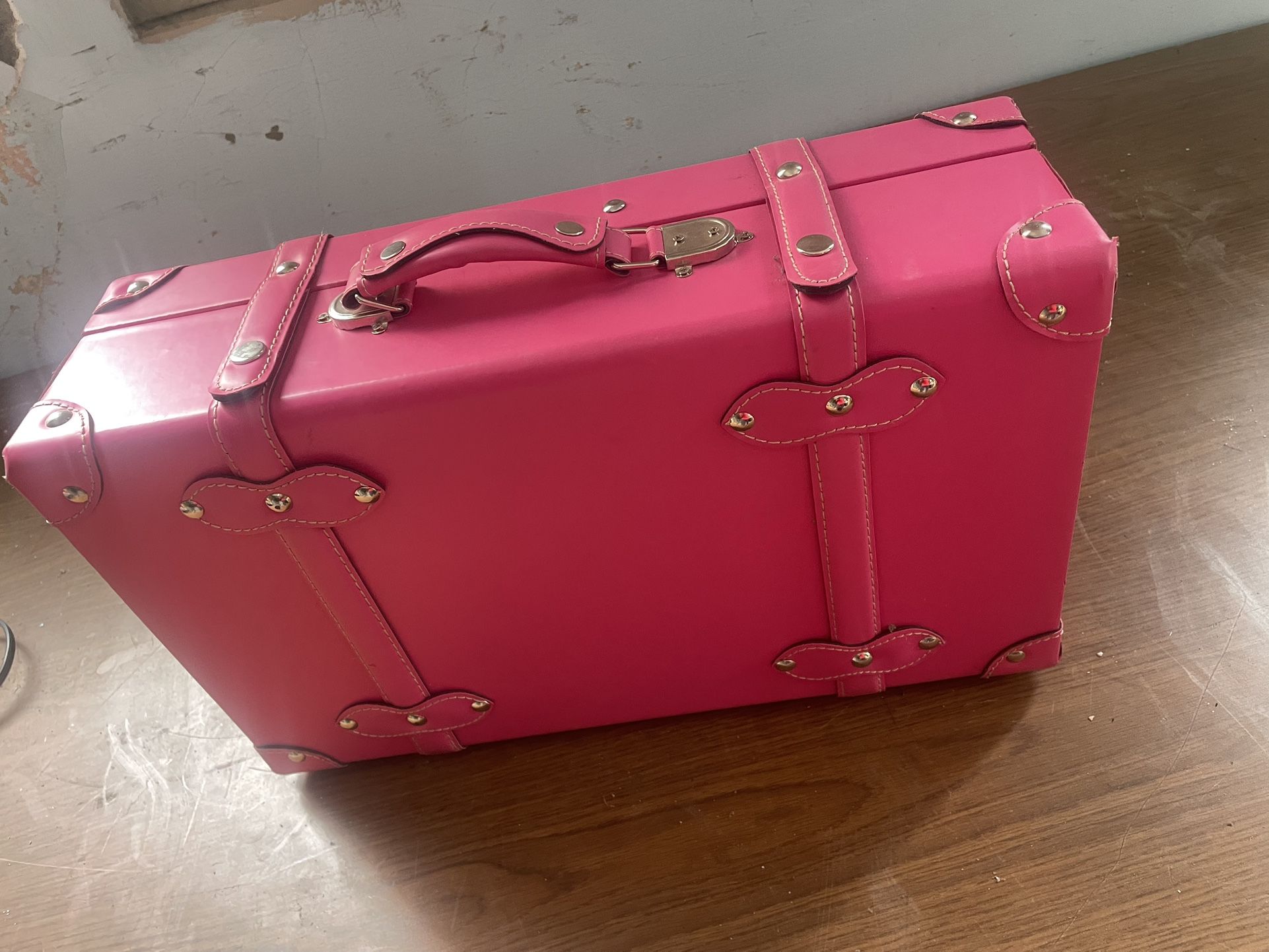 Small Pink Suitcase Prop 