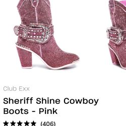 Cute Fun Shiny Cowgirl Boots