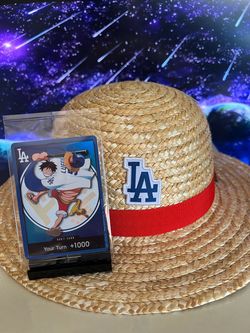 One Piece LA Dodgers Luffy DON  Straw Hat