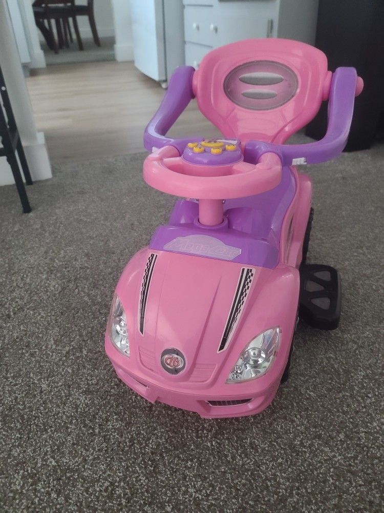 Mega Car Toy For Kids Toddlers Baby Girl Pink