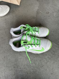Nike Youth Football Cleats – Size 3Y, White/Volt Green