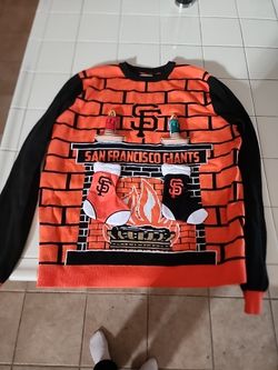 San Francisco Giants. Christmas knitted sweater. Ugly.