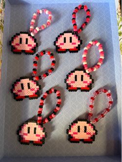 Kirby perler kandi bracelet festival raves