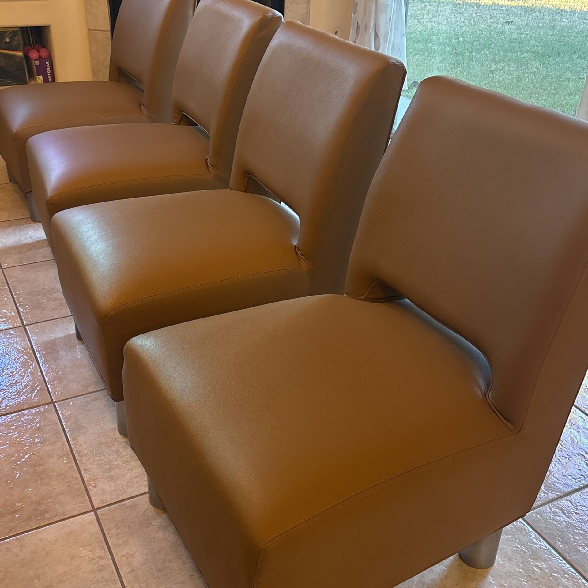 4 Leather Chairs