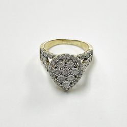 10K Yellow Gold Diamond Ring