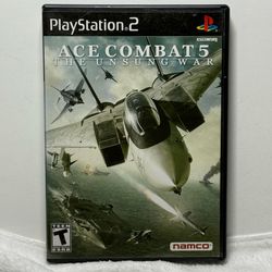 Ace Combat 5 The Unsung War PS2 PlayStation 2 Complete CIB Black Label