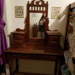 Vintage Wooden Vanity