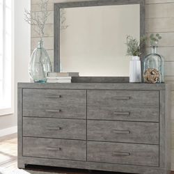 dark grey ashley 8 drawers dresser