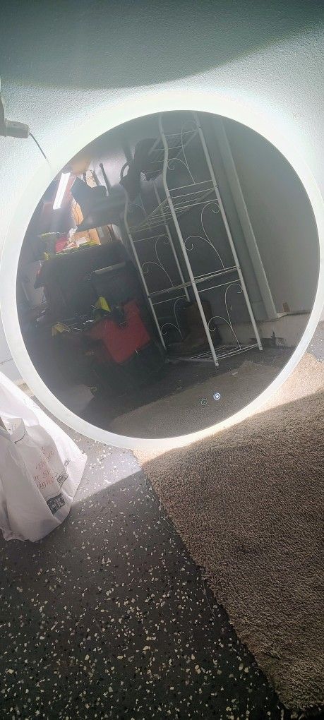 Round Led Heated Mirror