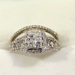 Princess cut wedding ring