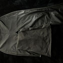 Black Leather Bottoms ; Size M