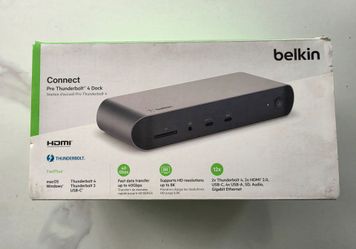 New Belkin Connect Pro Thunderbolt 4 Dock: For Windows and MacOS.