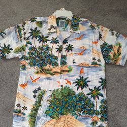 Women's Size L Ocean Current Vintage Original Hawaiian Shirt