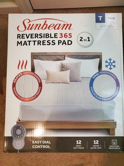 Twin Sunbeam Reversible Mattress Pad