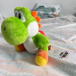 New W Tag Nintendo Super Mario Green YOSHI Stuffed Animal Plush Toy  Brand is universal studio. Bought in Japan universal studios  New with tag  Size 