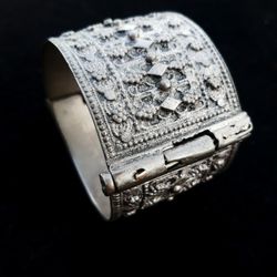 Antique Hand Forged/ Handmade With Heavy Silver