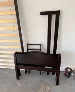 Dark Wood Twin Bunk Bed Frame