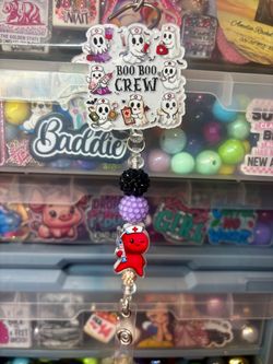 Halloween Nurse Badge Reel